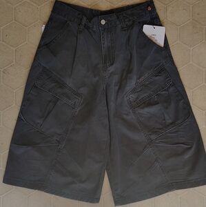 Gray Manyston Cargo Shorts